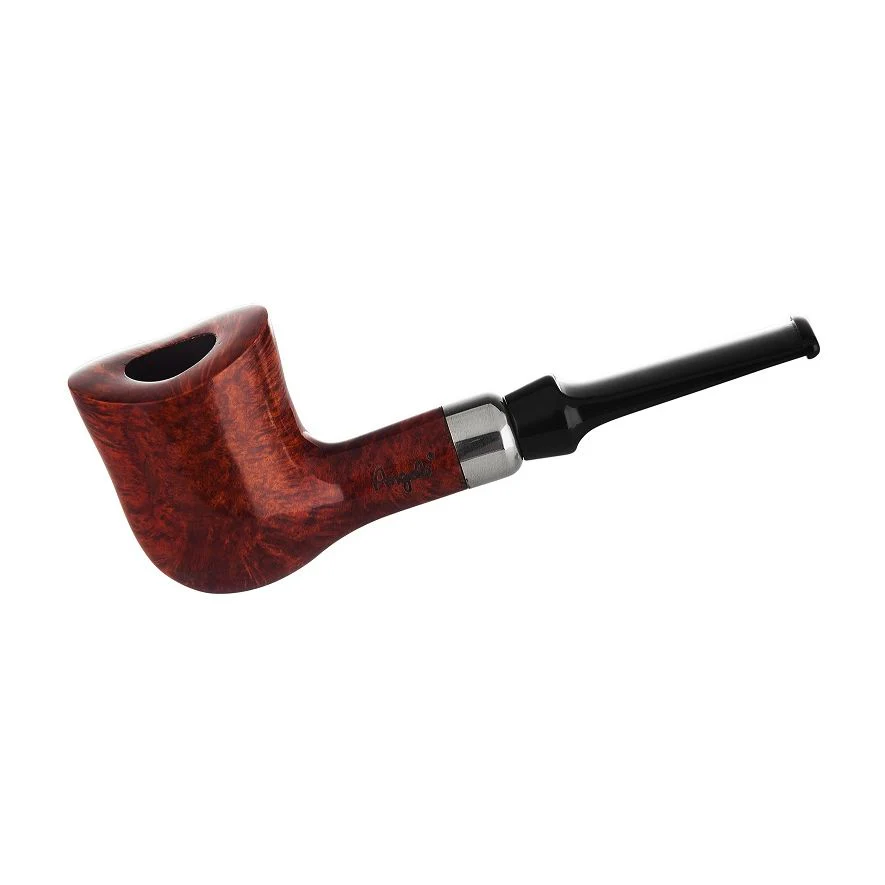 Angelo Freehand Pipe – Ljusbrun Bruyere – Rak med ring