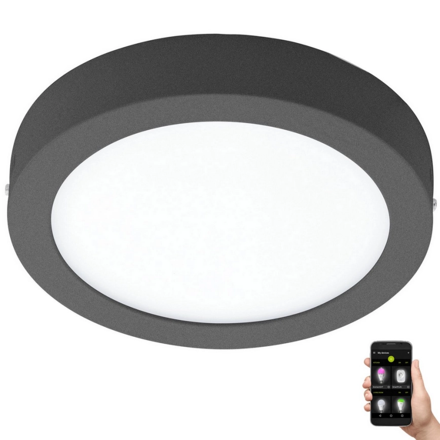 Eglo 33577 – LED Dimbart takarmatur ARGOLIS-C LED/16,5W/230V IP44 antracit