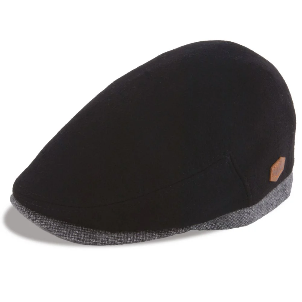 MJM Jordan – 100% Eco Merino Wool – Black / Grey Sixpence