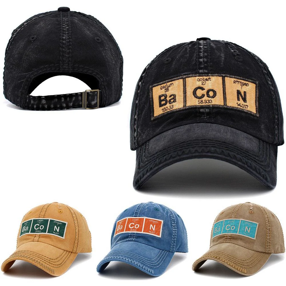Ba Co N Periodic Table Vintage Ballcap – välj mellan 4 färger