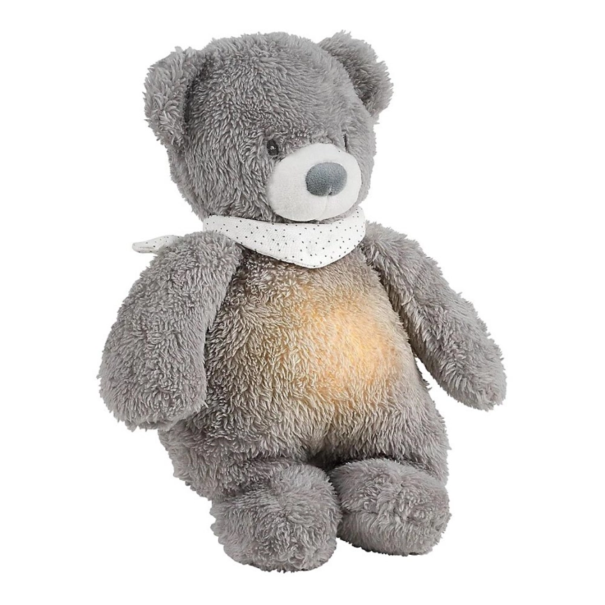 Nattou – Goskompis med melodi och ljus SLEEPY BEAR 04.01.2001 grå