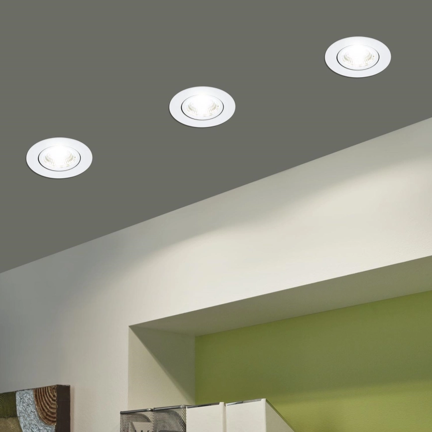 Eglo – KIT 3xLED Ljusreglerad belysning 3xLED/6W/230V vit