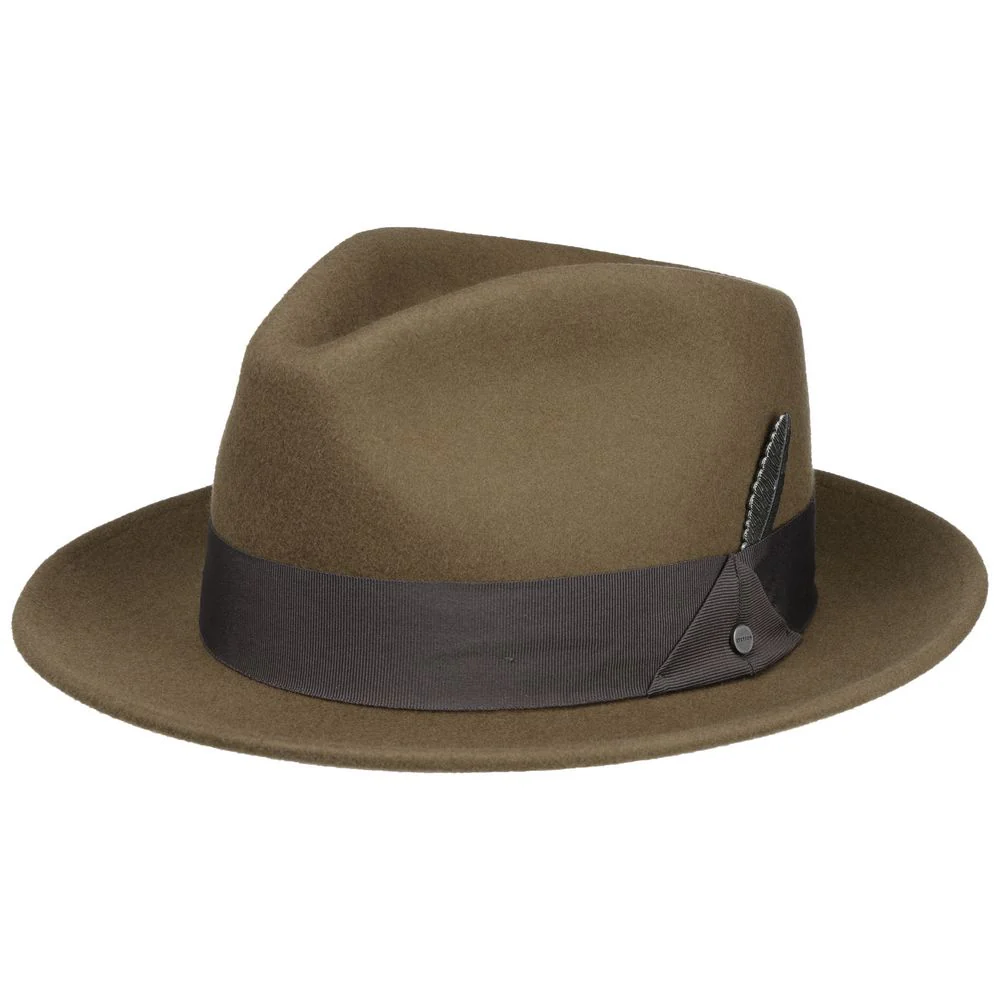 Stetson Woolfelt Fedora Hat – Fudge Brown