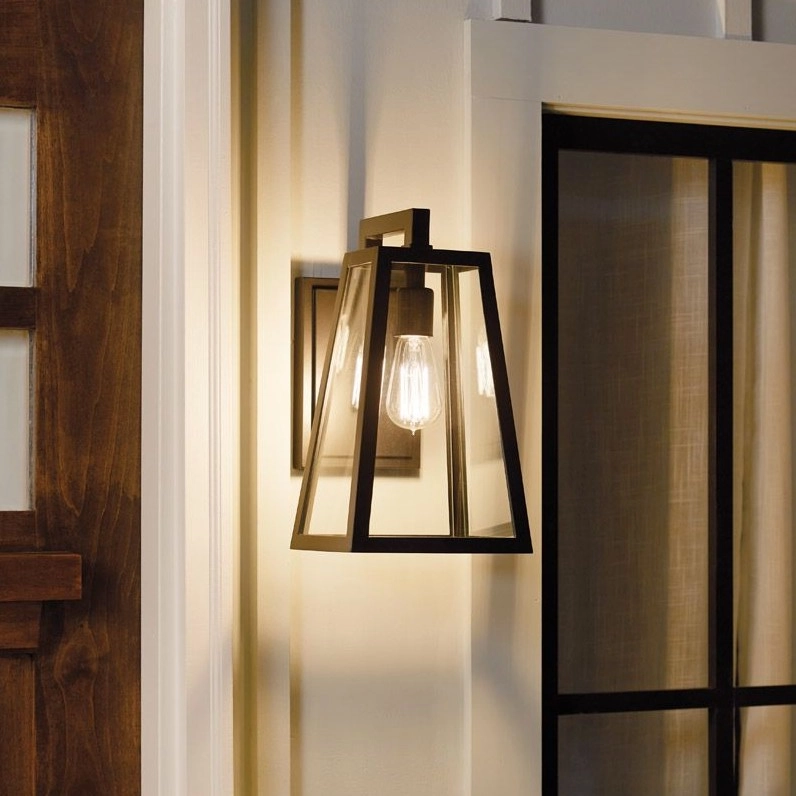 Kichler – Vägglampa för utomhusbruk DELISON 1xE27/60W/230V IP44
