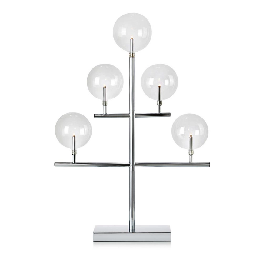 Markslöjd 704820 – Julljusstake MAESTRO 5xE5/0,8W/230/12V skinande krom