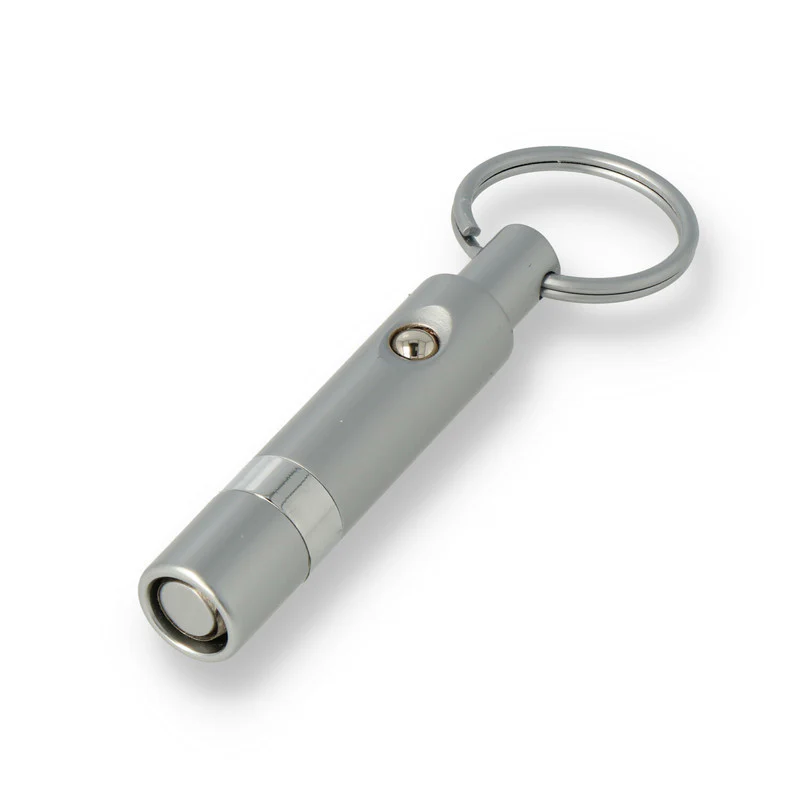 Angelo Cigar Punch Keychain – Silver Metal