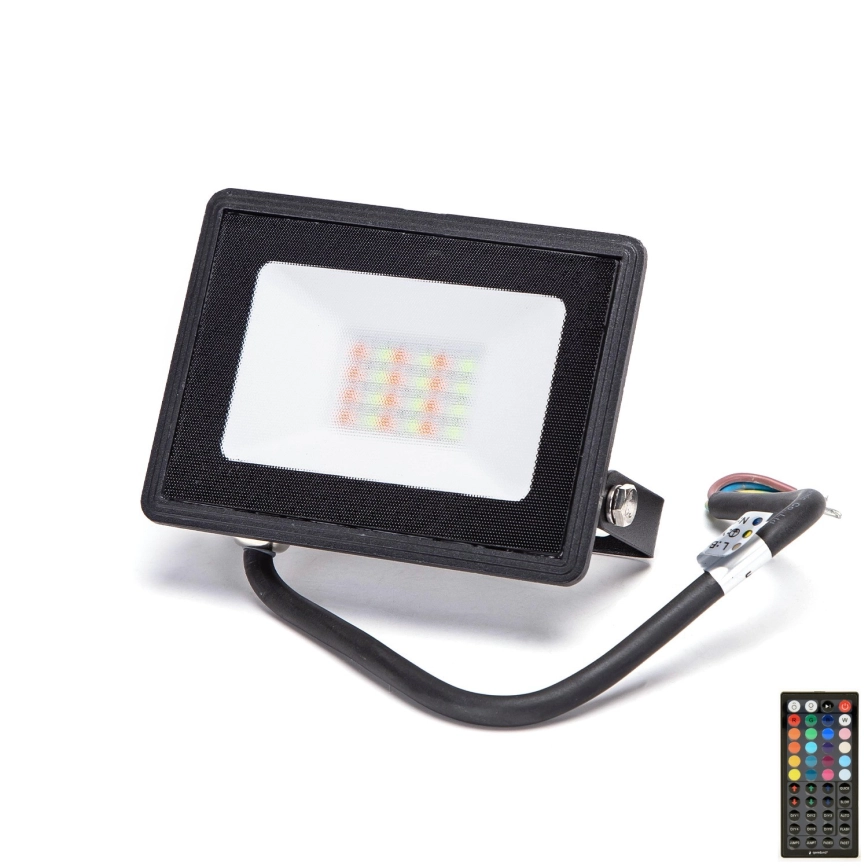 Aigostar – LED RGBW dimbar strålkastare LED/20W/230V IP65 + fjärrkontroll