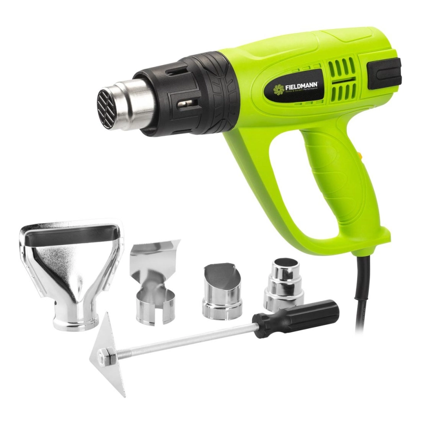 Fieldmann – Varmluftspistol med tillbehör 2000W/230V