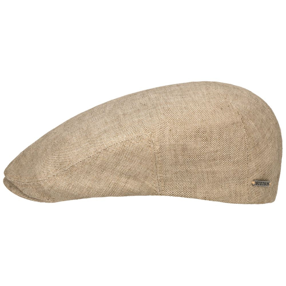 Stetson Driver Cap Beige Linne Sixpence – S (55 cm)