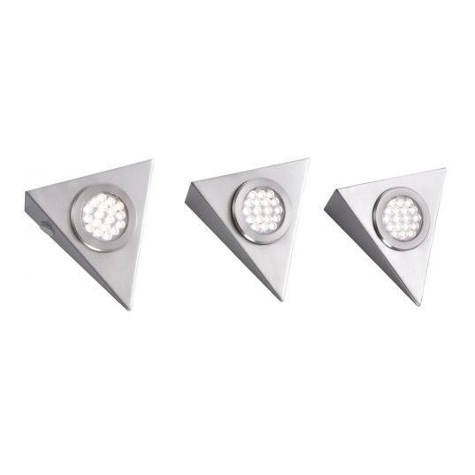 Paul Neuhaus 1119-55-3 – UPPSÄTTNING 3x LED Möbelbelysning med sensor HELENA LED/2,5W/230V