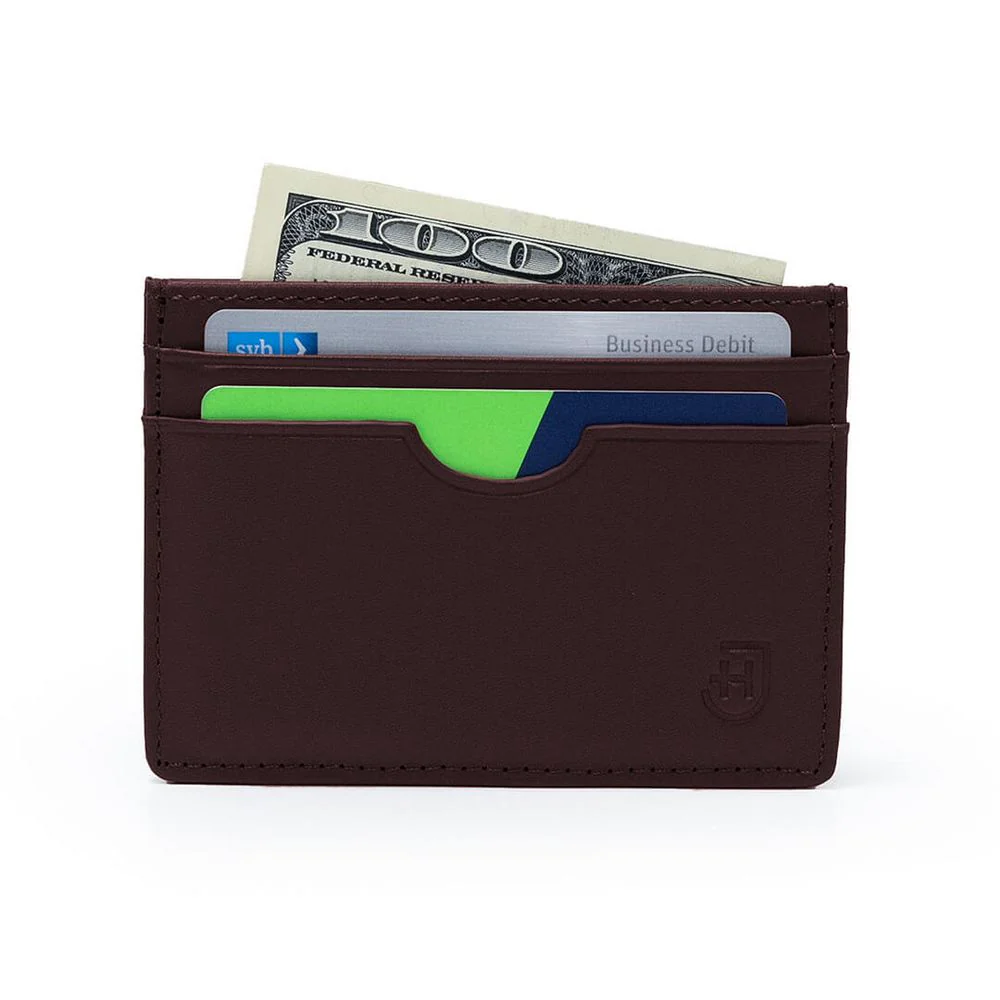 James Hawk Card Holds Brown – Dark Brown Leather Card Holder