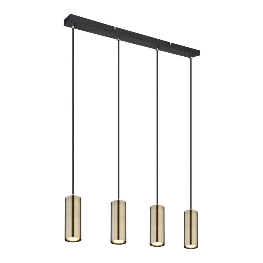 Globo – Taklampa med 4xGU10/35W/230V svart/mässing
