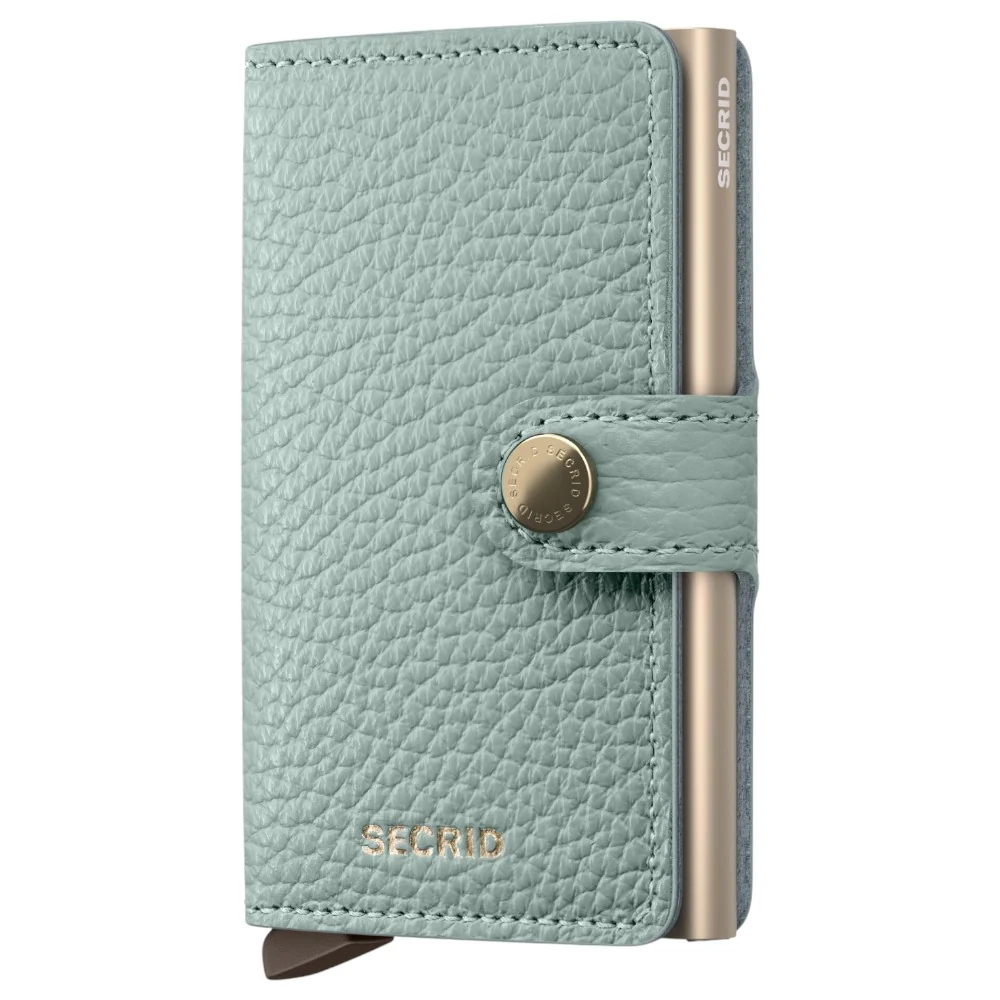 SECRID  Miniplånbok Pebble Sea Green