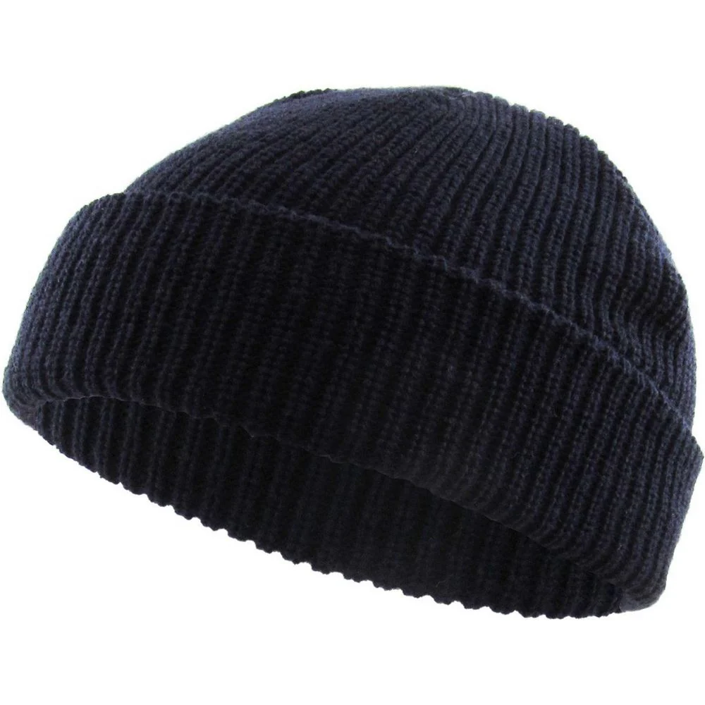 Ethos Fisherman Beanie – Blue Acrylic Hue in Classic Fisherman Style