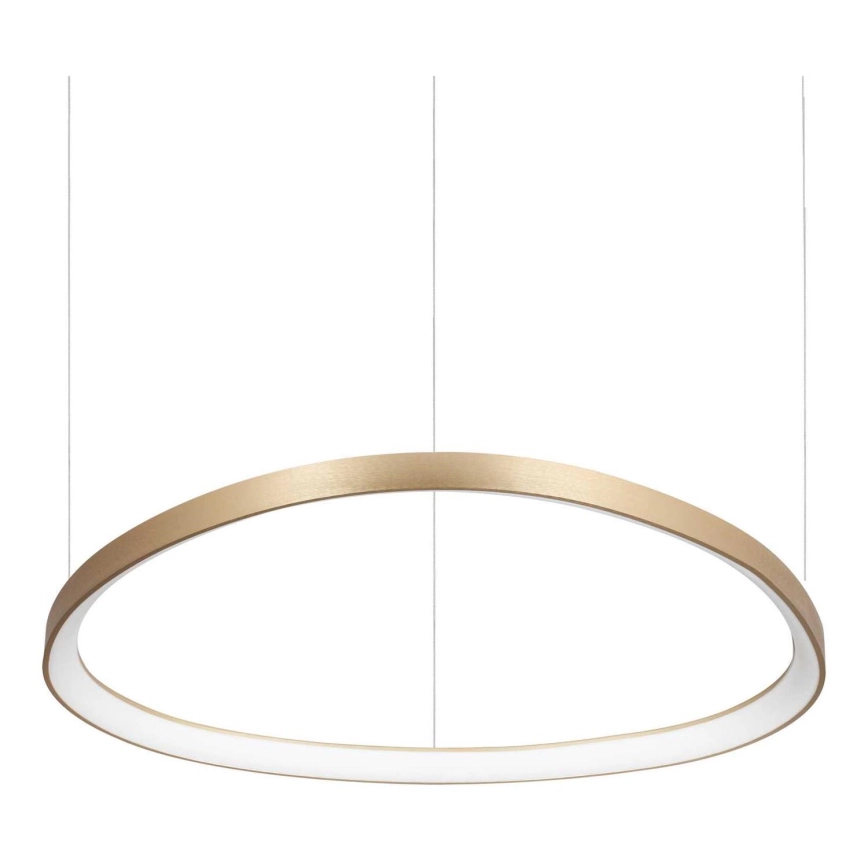Ideal Lux – LED ljuskrona med textilsladd GEMINI LED/59W/230V diameter 81 cm CRI 90 guld