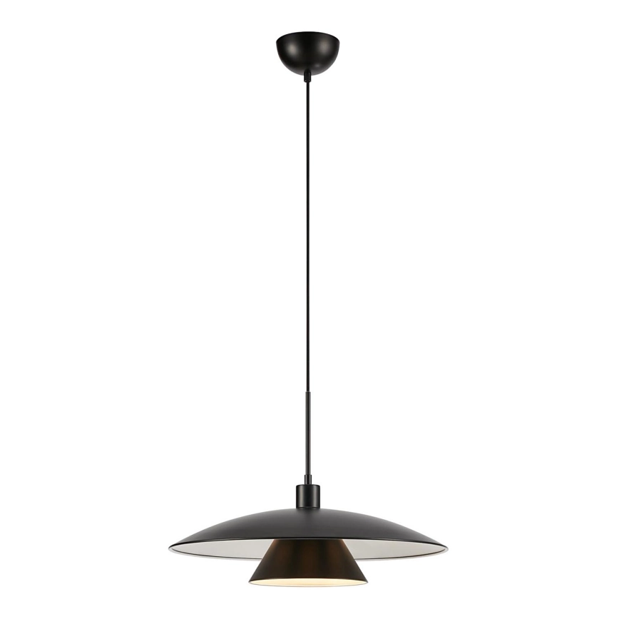 Markslöjd 108431 – Ljuskrona med textilsladd MILLINGE 1xE27/40W/230V svart