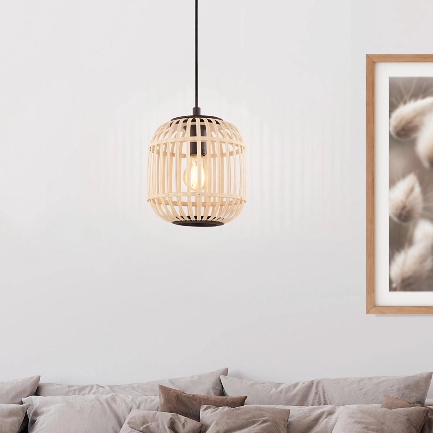 Eglo 43231 – Ljuskrona med snöre BORDESLEY 1xE27/28W/230V diameter 210mm