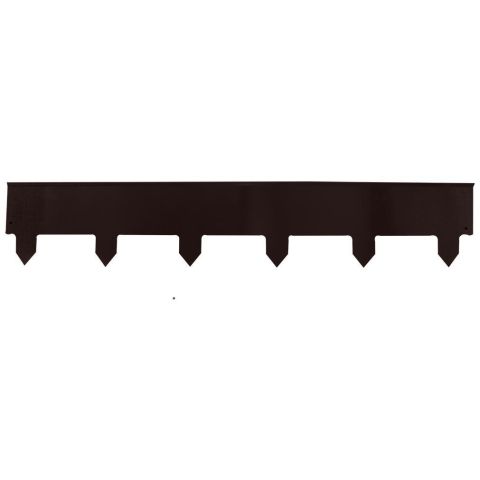 Weibulls 700027 Kantlist zink, 100 x 18 cm, 3-pack Svart