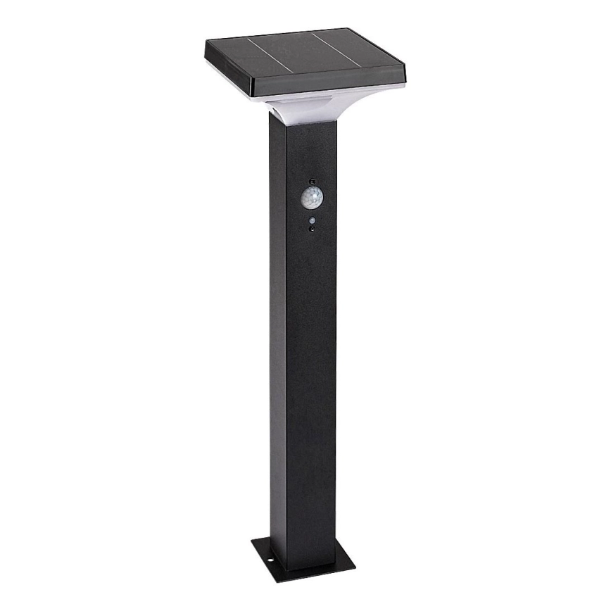 Rabalux – LED solcellslampa med sensor LED/4W/3,7V IP44 svart 2200 mAh