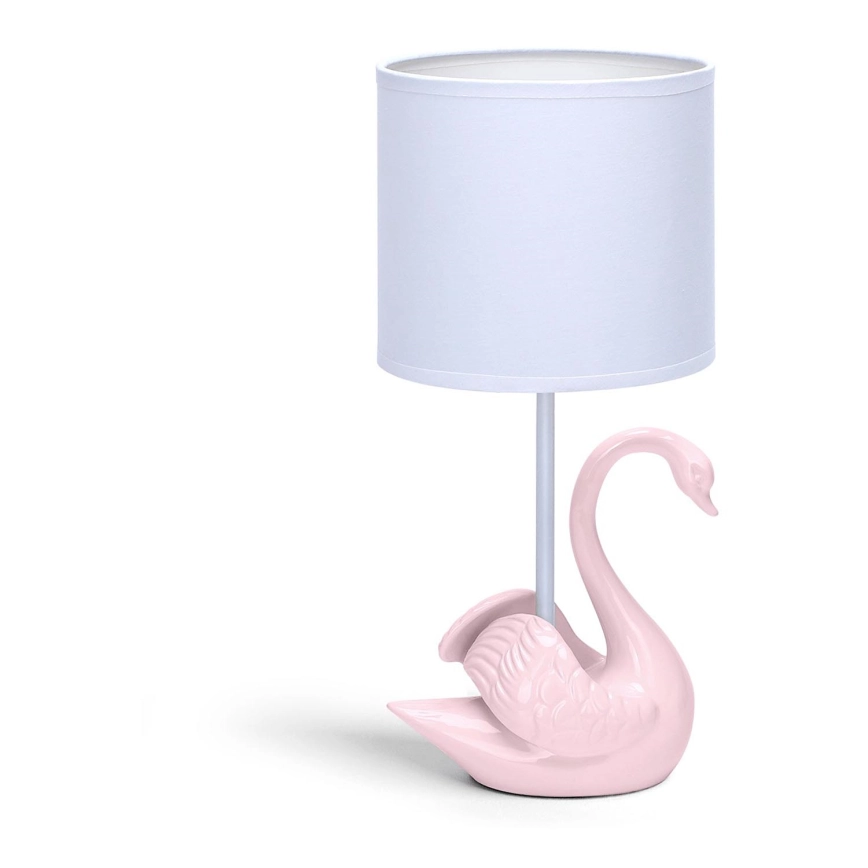 Aigostar – Lampa för barn 1xE14/40W/230V swan rosa