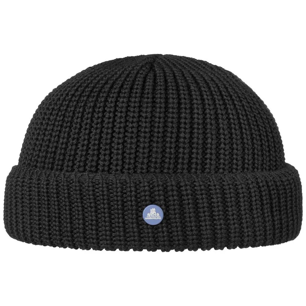 Hammaburg Docker Hat Woolmix – Svart