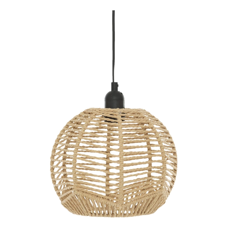 Atmosphera – Ljuskrona med textilsladd CAREN 1xE27/40W/230V jute