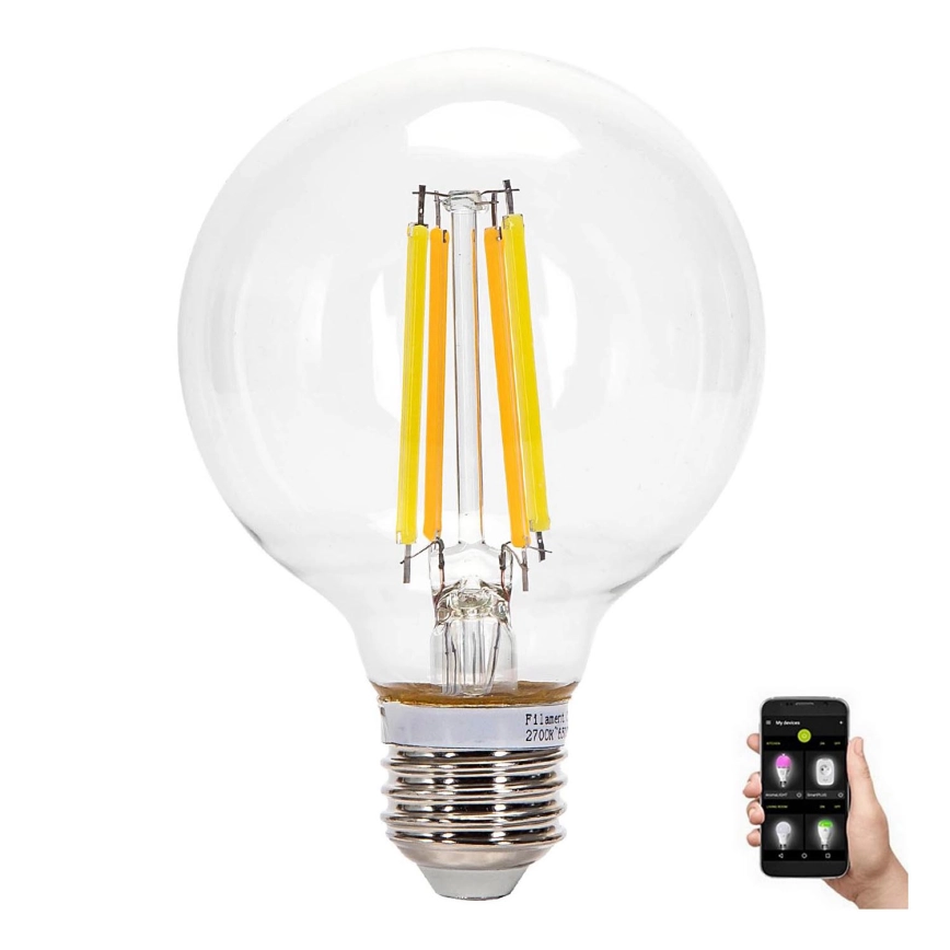 LED Ljusreglerad glödlampa FILAMENT MESH Smart G95 E27/6W/230V 2700-6500K – Aigostar