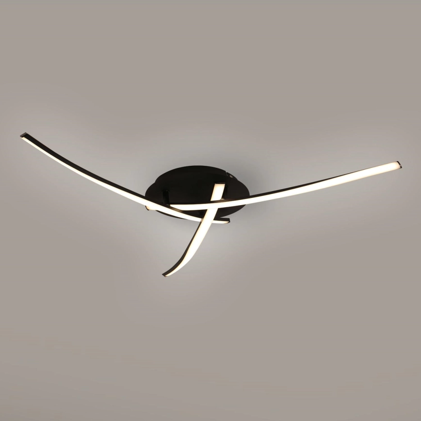 Brilagi – LED-taklampa STRIPES LED/24W/230V Ø 64 cm svart