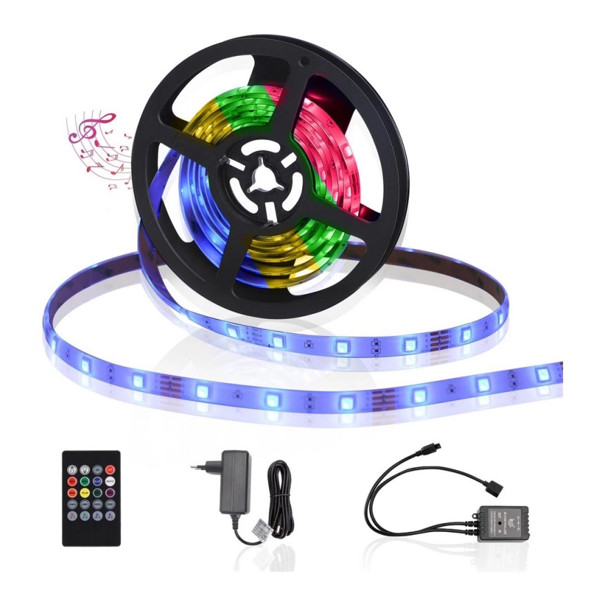 Aigostar – LED RGB Dimbar utomhuslist 3m LED/24W/12/230V IP65 + fjärrkontroll