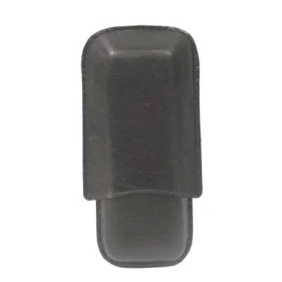 Cigarfodral – 2 st. Petit corona (s) – svart läder