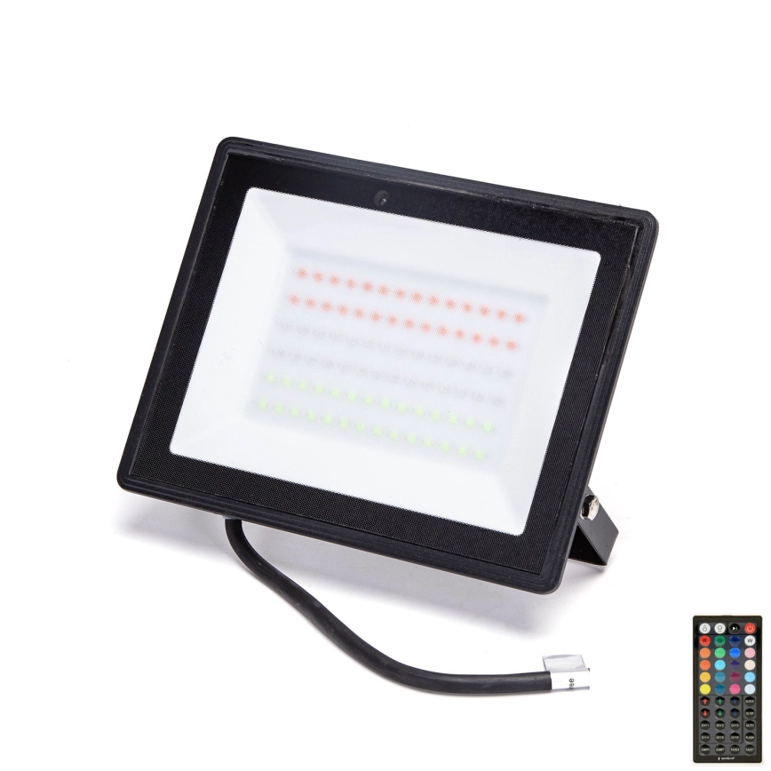 Aigostar – LED RGBW dimbar strålkastare LED/50W/230V IP65 + fjärrkontroll