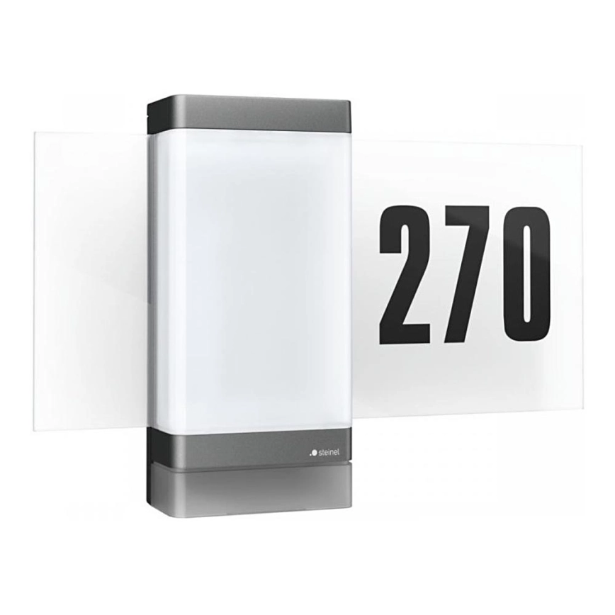 Steinel 067205 – LED husnummer med sensor L270SC LED/7,8W/230V IP44