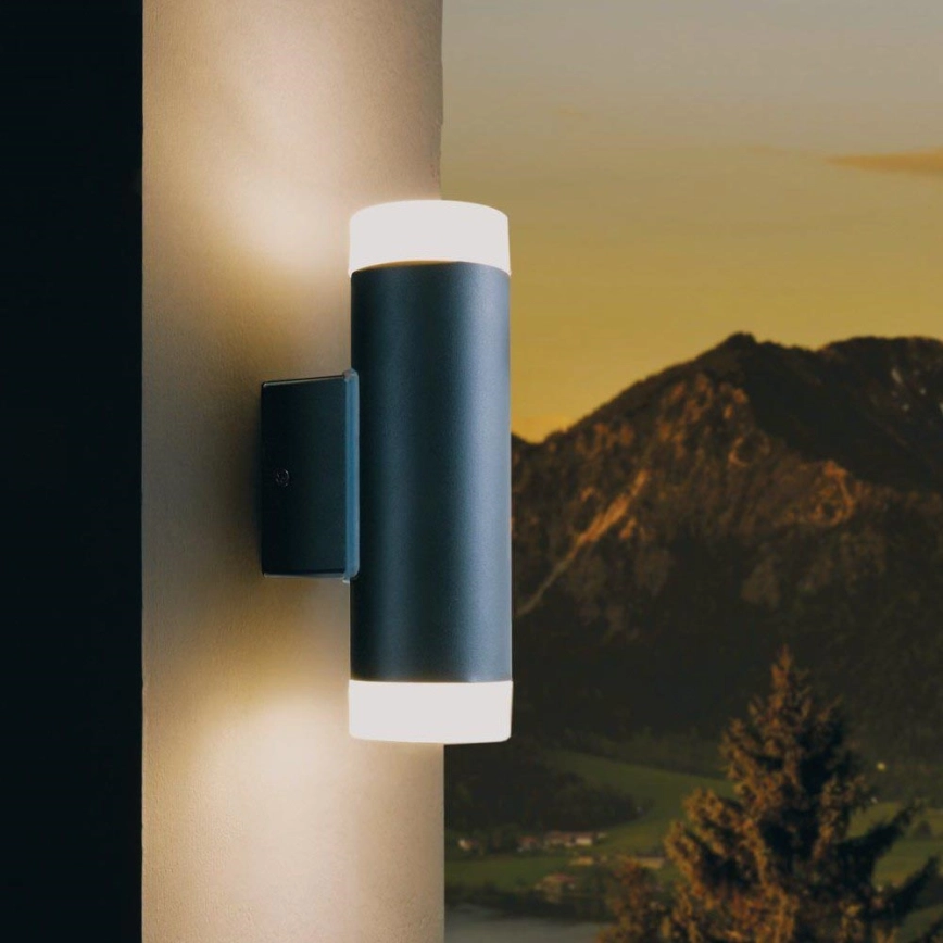 Eglo 96505 – LED utomhus Väggbelysning RIGA 2xGU10/5W