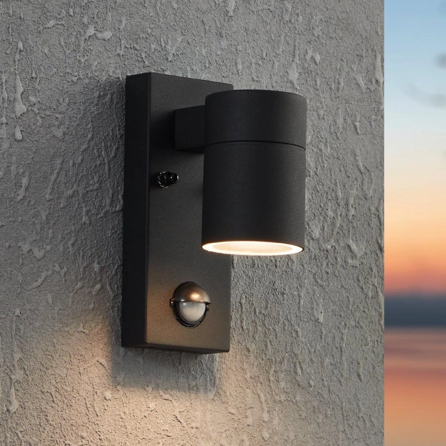 Eglo – LED Utomhus väggbelysning med en sensor 1xGU10/3W/230V IP44