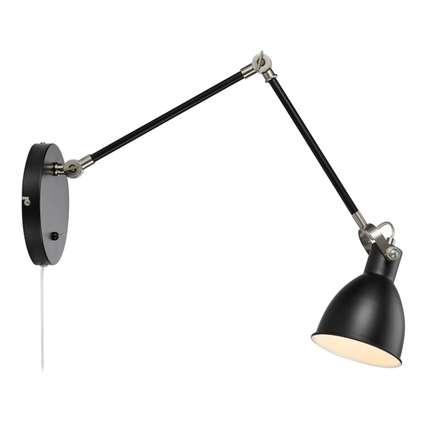 Markslöjd 108250 – Vägglampa  HOUSE 1xE14/40W/230V svart