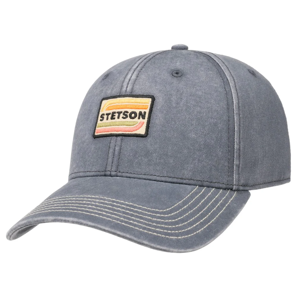 Stetson Baseball Keps Chino Twill Grå Silver