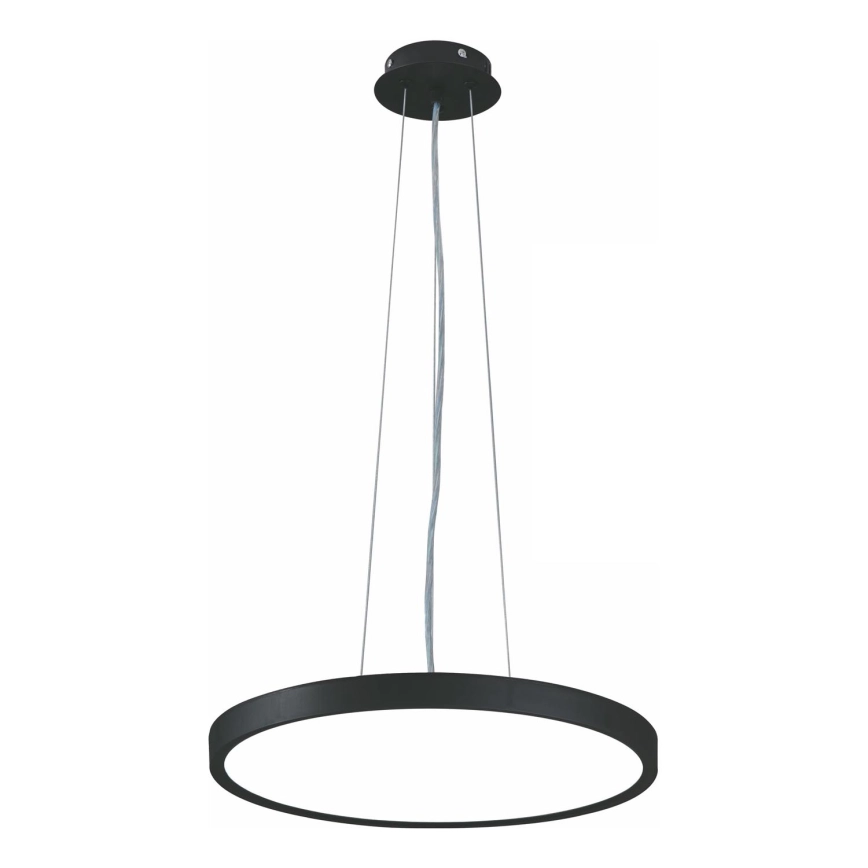 Top Light – LED ljusreglerad ljuskrona på textilsladd REVIT LED/36W/230V 3000-6500K diameter 40 cm svart + fjärrkontroll