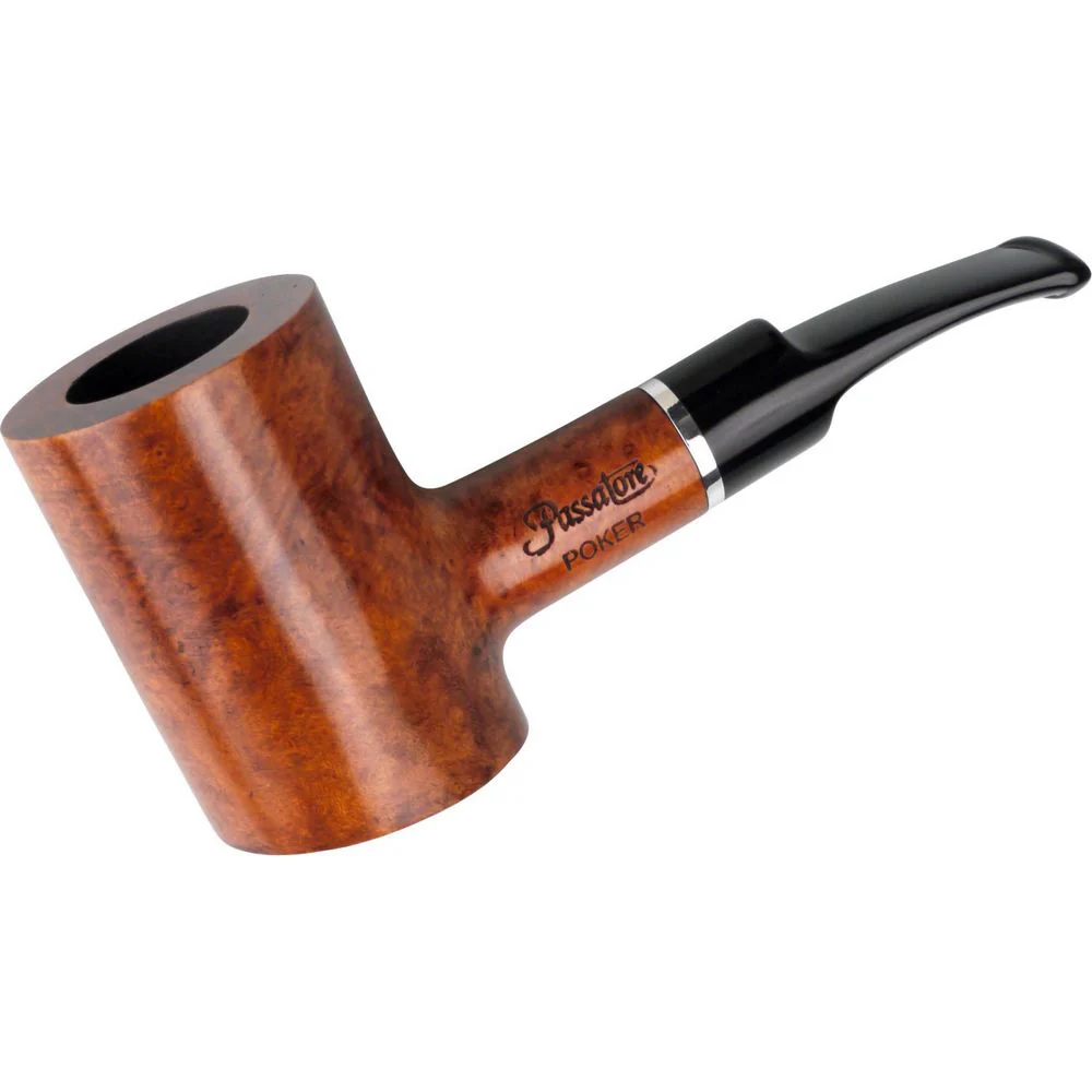 Passatatorer “Poker” Pipe – Light Brown Standing Model