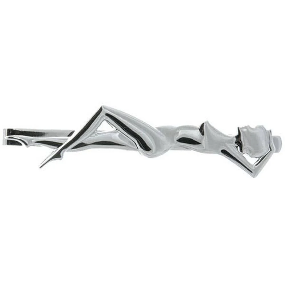 Sexig Lady Rhodium Tie Slide – Storbritannien slipsnål