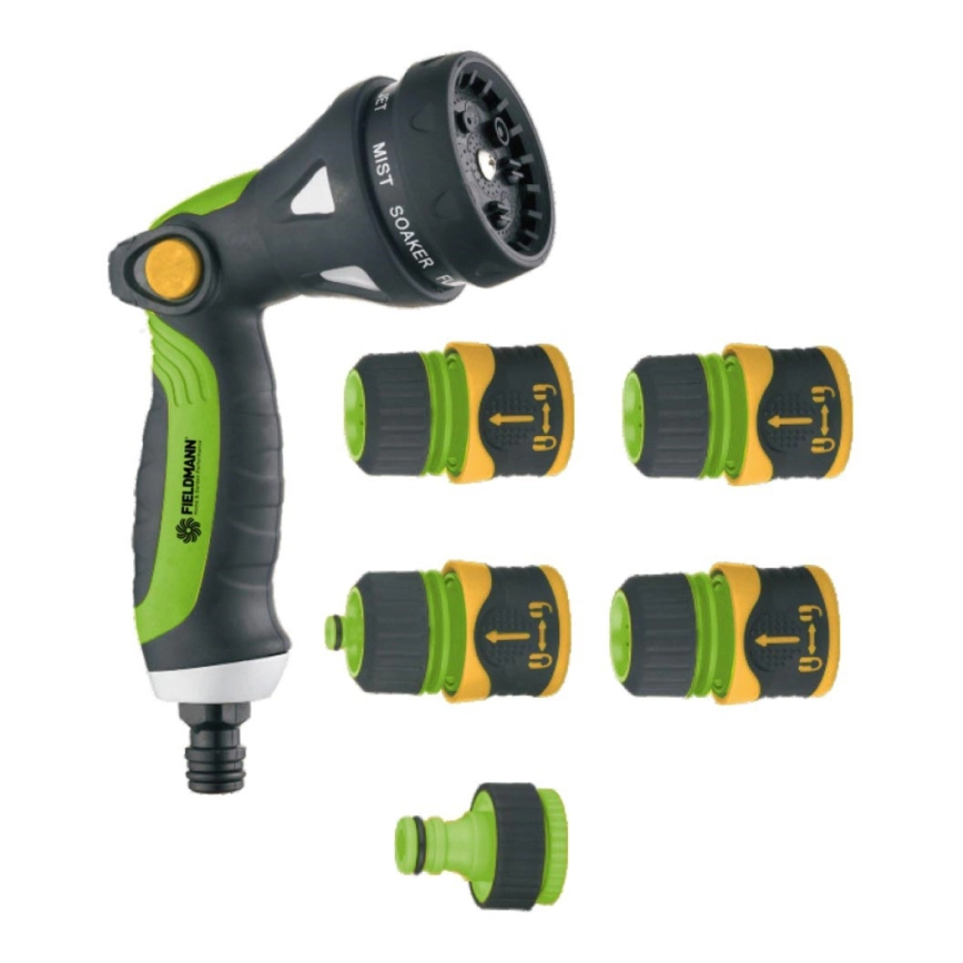 Fieldmann – Bevattningspistol + set med terminaler