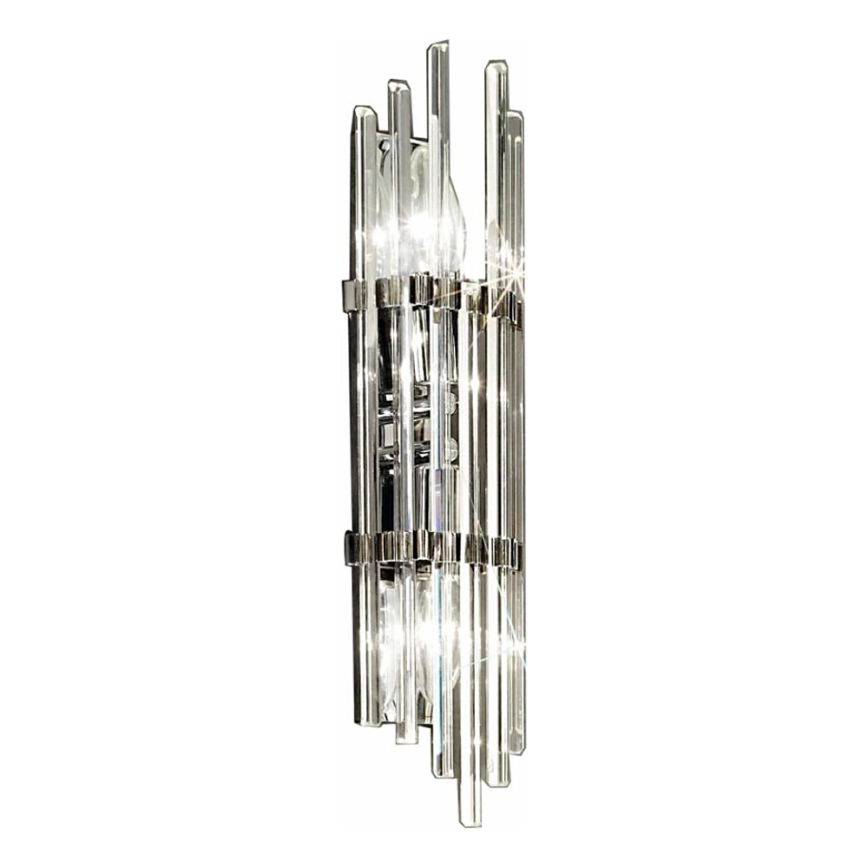 Kolarz 0342.62M.5 – Vägglampa ONTARIO 2xE14/40W/230V 41 cm skinande krom