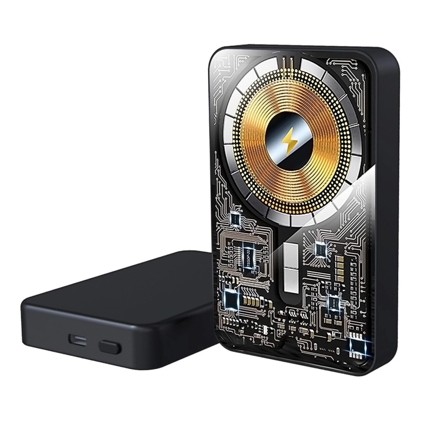 PATONA – Powerbank 10000mAh Li-Pol-PD20W MagSafe USB-C och Qi-laddning