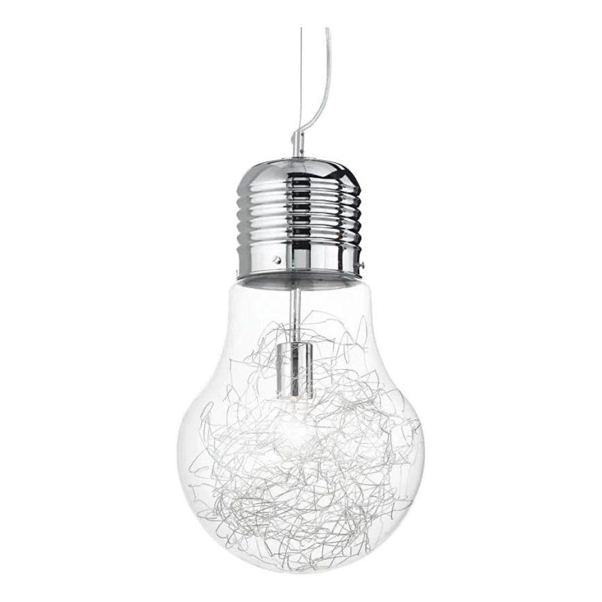 Ideal Lux – Ljuskrona med textilsladd 1xE27/60W/230V diameter 30 cm