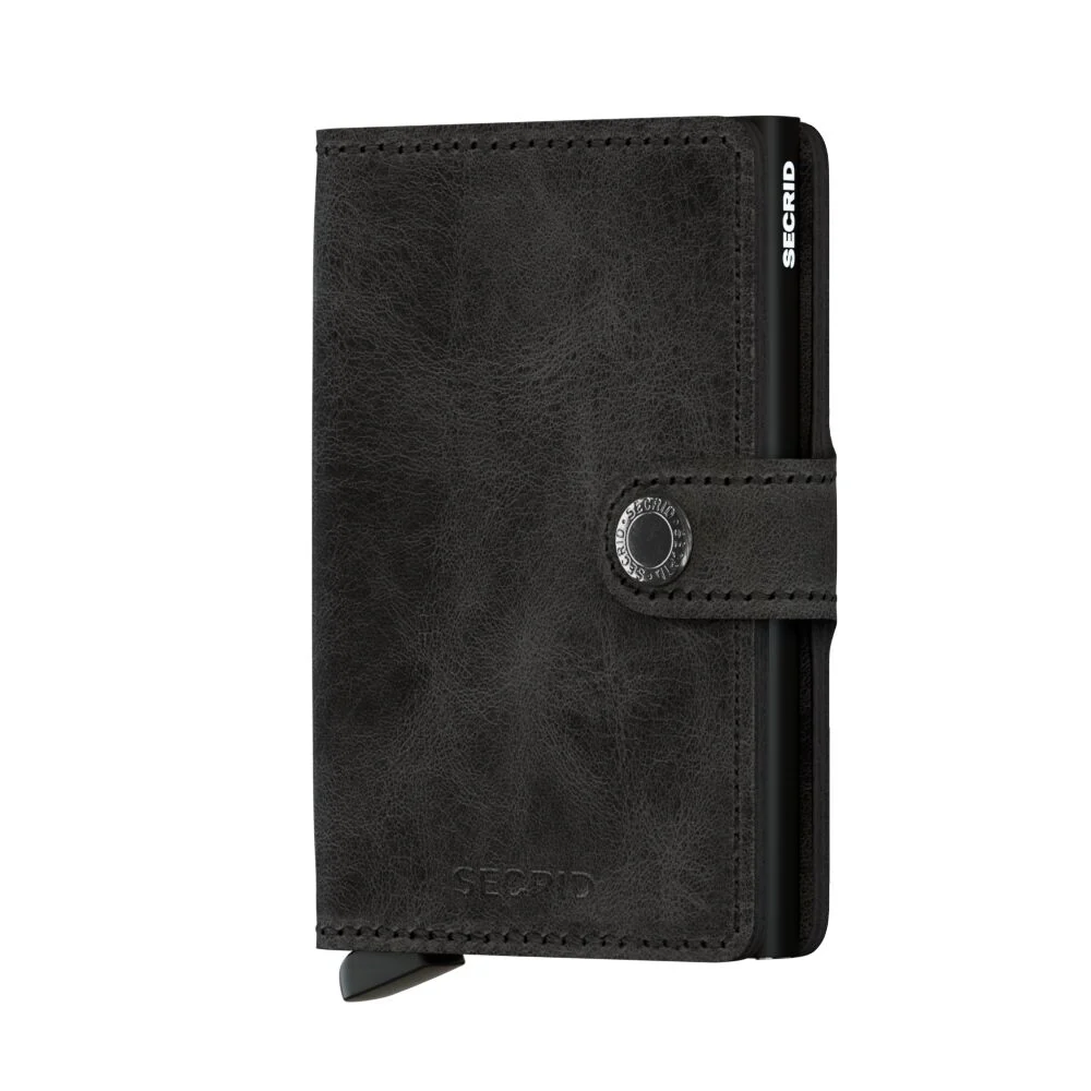Hemlighet miniwallet vintage svart
