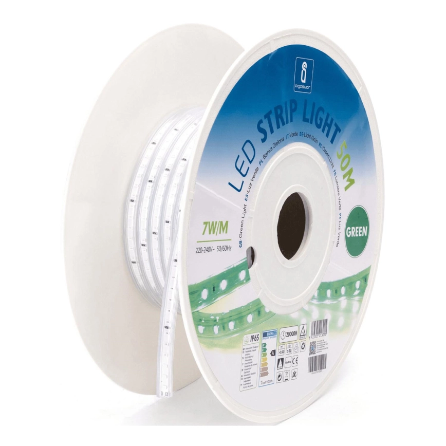 Aigostar – LED-remsa LED/350W/230V 50 m grön IP65