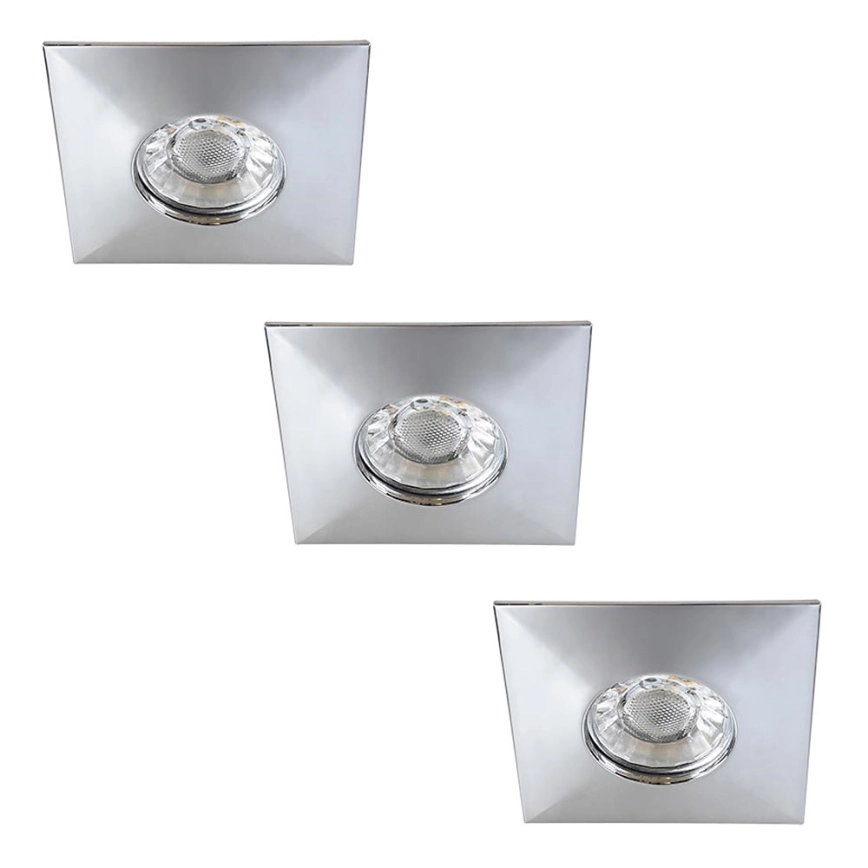 Rabalux – Set med 3 infällda LED-armaturer för badrum LED/4W/230V IP44