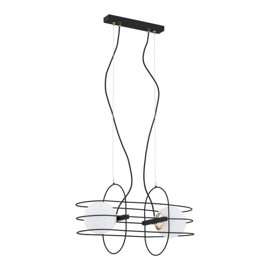 Argon 851 – Ljuskrona med snöre ROSEANO 2xE14/40W/230V