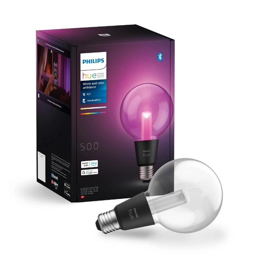 LED RGBW dimbar lampa Philips Hue White And Color Ambiance E27/6,8W/230V 2000-6500K