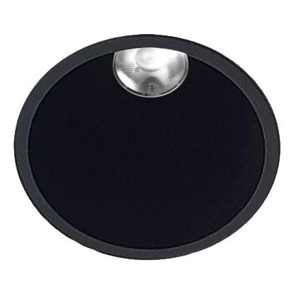 LED2 – Infälld LED badrumsbelysning ZERO LED/10W/230V 3000K CRI 95 IP43 svart diameter 10,9 cm