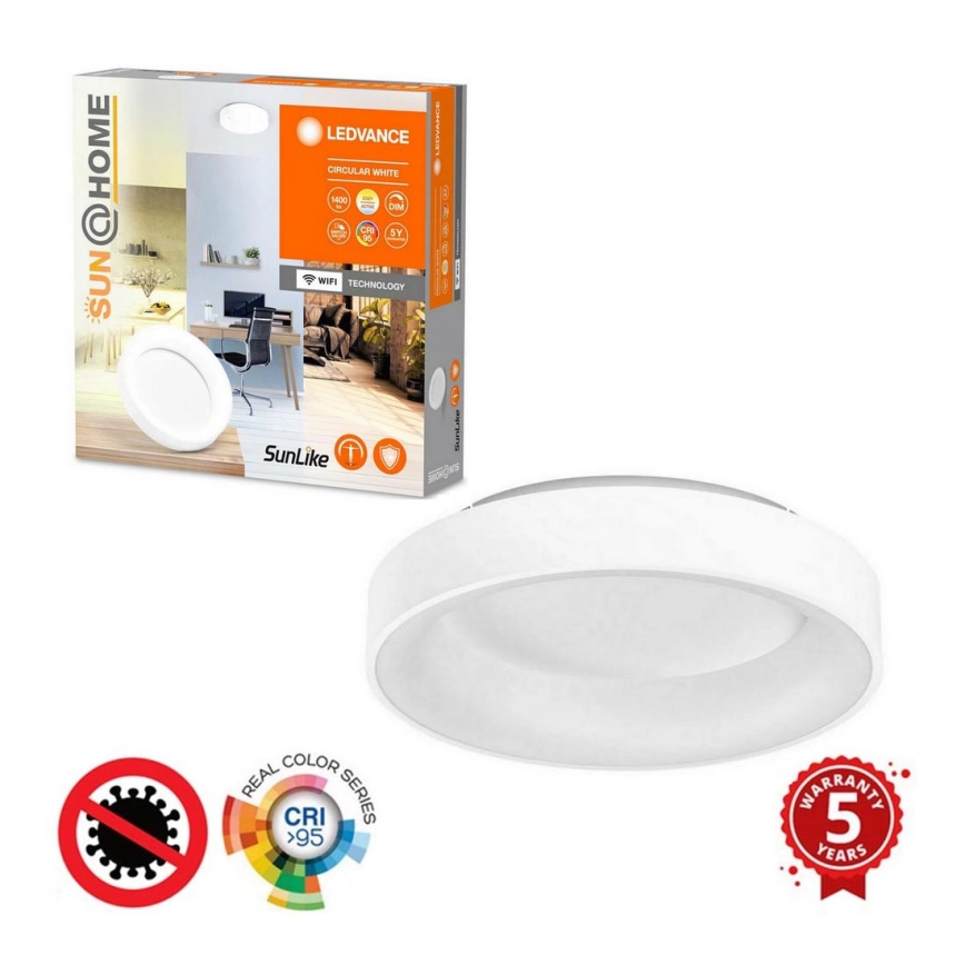 Ledvance-LED Dimbar taklampa SUN@HOME CIRCULAR LED/18,5W/230V Wi-Fi